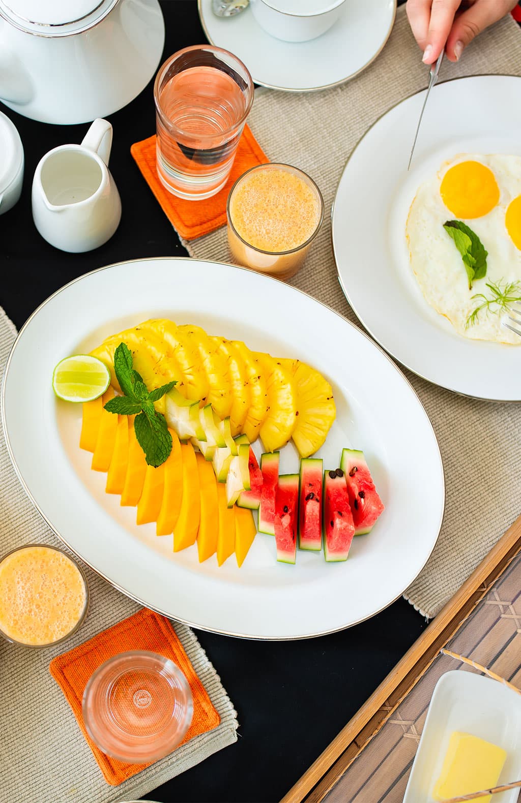 Dining in Tropical House Jungleside Villa, Hikkaduwa, Sri Lanka