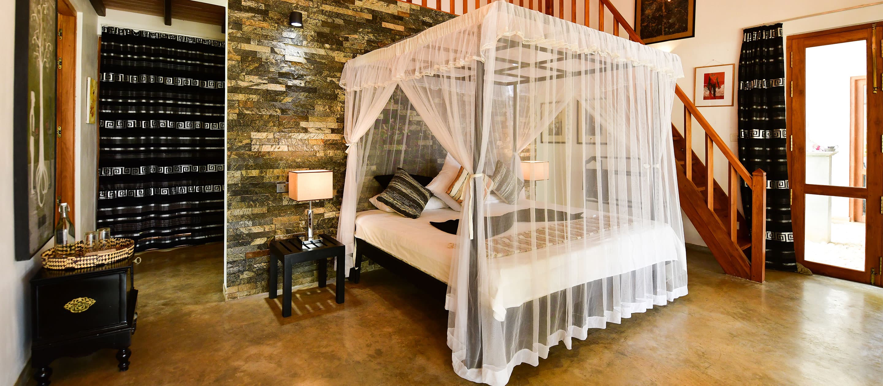 Admiral Suite at Tropical House Jungleside Villa, Hikkaduwa, Sri Lanka.