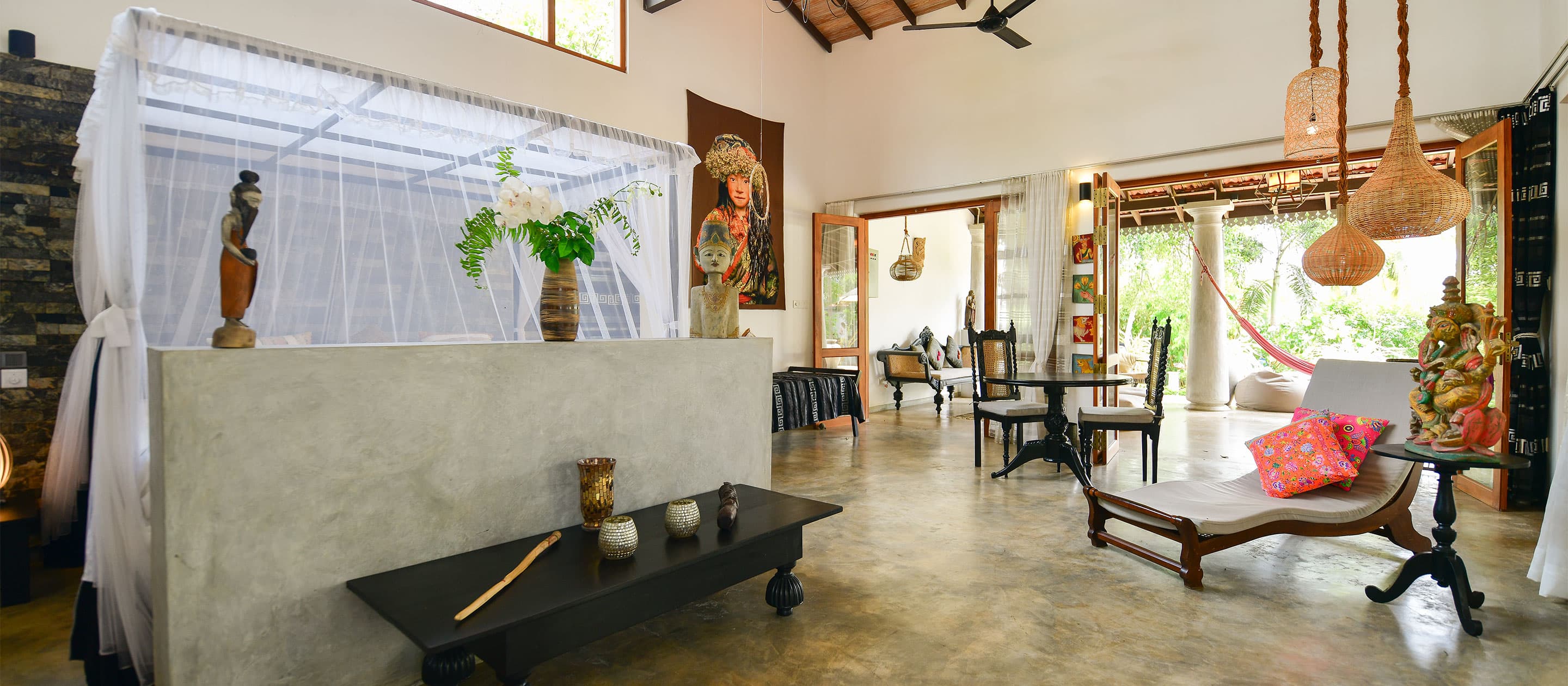 Princes Suite at Tropical House Jungleside Villa, Hikkaduwa, Sri Lanka.